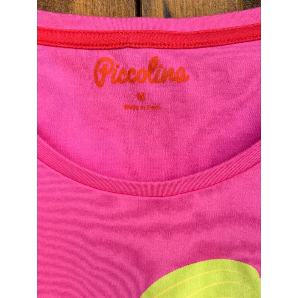PICCOLINA Jane Goodall Trailblazer Tee Pink Chimp Graphic Shirt Kids M 10/12 - Picture 4 of 7